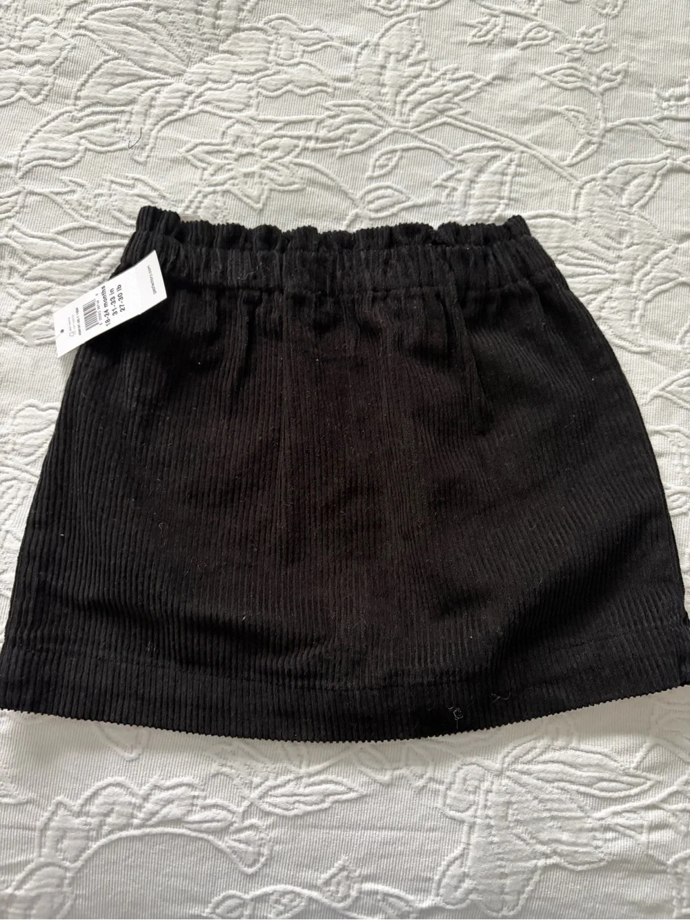 GAP baby girl 18-24m new Black Corduroy Skirt with Heart Pockets